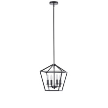 Avista Lighting Inc A4812BK - Avista Stratford Pendent 4-Light Black