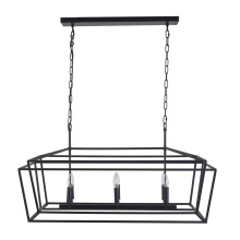 Avista Lighting Inc A8857BK - Avista Clarkson 20"  Linear Chandelier Black