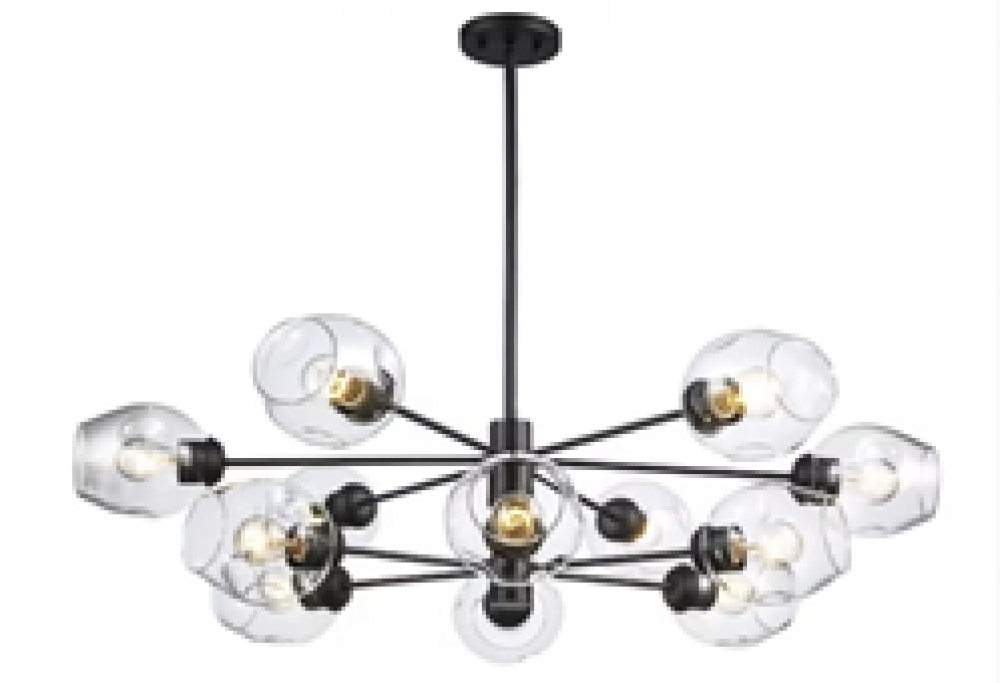 12LT PENDANT XIA CLEAR-BK