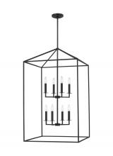 Generation Lighting 5315008-112 - Perryton transitional 8-light indoor dimmable extra large ceiling pendant hanging chandelier light i