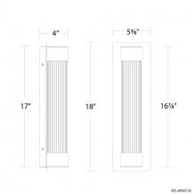 Modern Forms Canada WS-W98518-30-BK - Chyzel Outdoor Wall Sconce Light