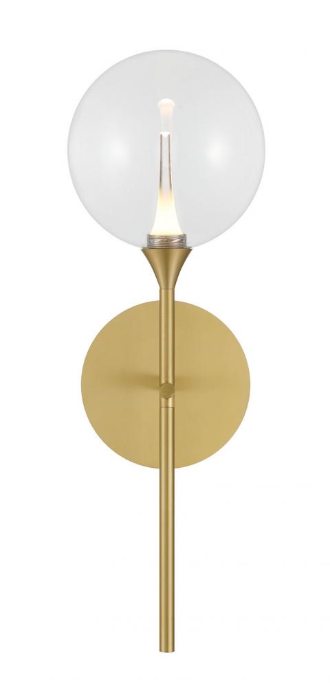 Iissa-Wall Sconce-19In-GD-CL