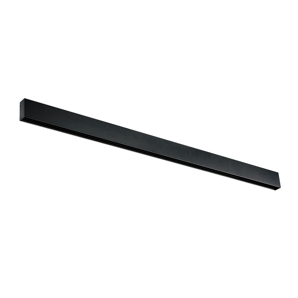 MAGNA Black 3 Meter surface / pendant mount magnetic channel with Center Feed
