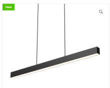 Dals LNPD48-CC-BK - Pendant Linear 48'' Light up and Down CCT