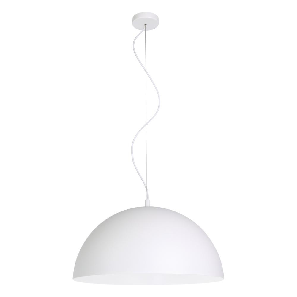 1 LT Pendant w/ White Finish & White Shade