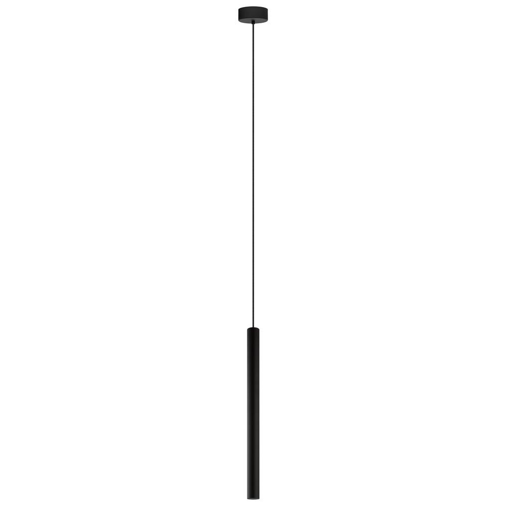 1 LT Cylinder Pendant w/ Matte Black Finish