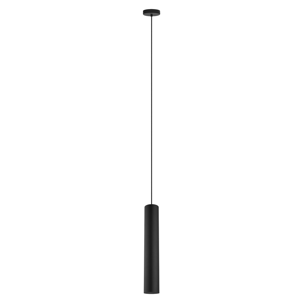1 LT Cylinder Pendant w/ Matte Black Finish