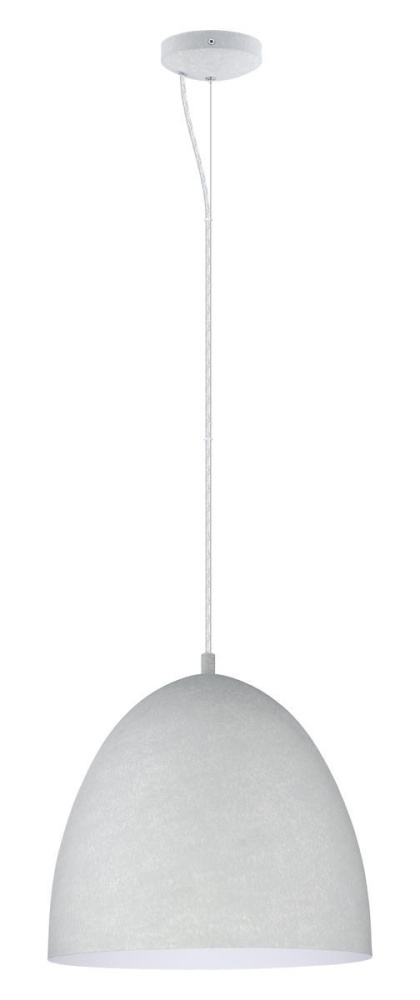 1 LT Pendant w/ Grey Finish & Grey Shade