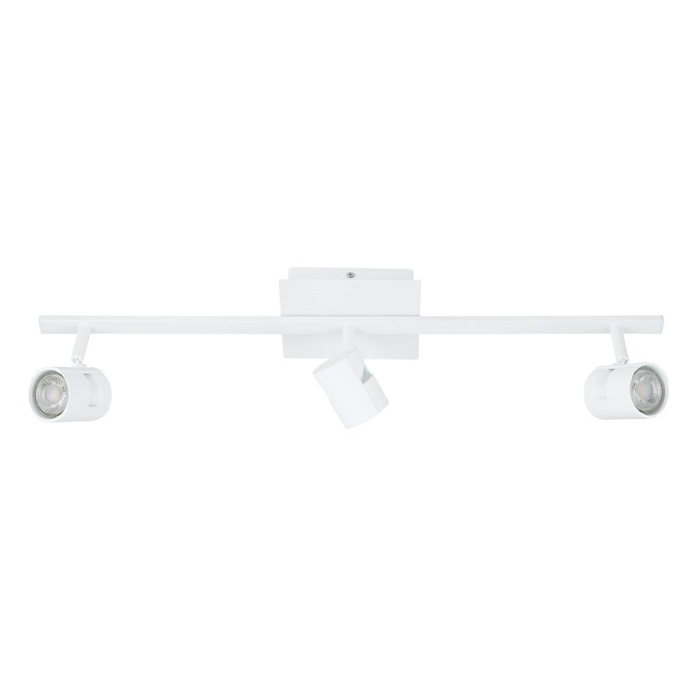 3 LT Fixed Track Light w/ White Finish & White Adjustable Lamp Heads