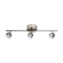 Eglo Canada 201452A - 3 LT Integrated LED Fixed Track Light w/ Matte Nickel Finish & Adjustable Lamp Heads