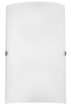 Eglo Canada 85979A - 1 LT Wall Light w/ Matte Nickel Finish & White Frosted Glass