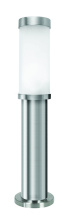Eglo Canada 86248A - 1 LT Outdoor Path Light w/ Matte Nickel Finish & Opal Frosted Glass