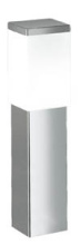 Eglo Canada 86388A - 1 LT Outdoor Path Light w/ Stainless Steel Finish & Opal Frosted Glass Shade