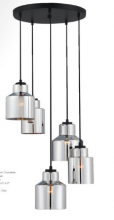 Savoy House Meridian M10091MBK - 5-Light Chandelier in Matte Black