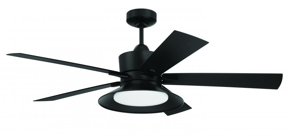 52" Ceiling Fan w/5 Blades, Wi-Fi & LED Light Kit, Wet
