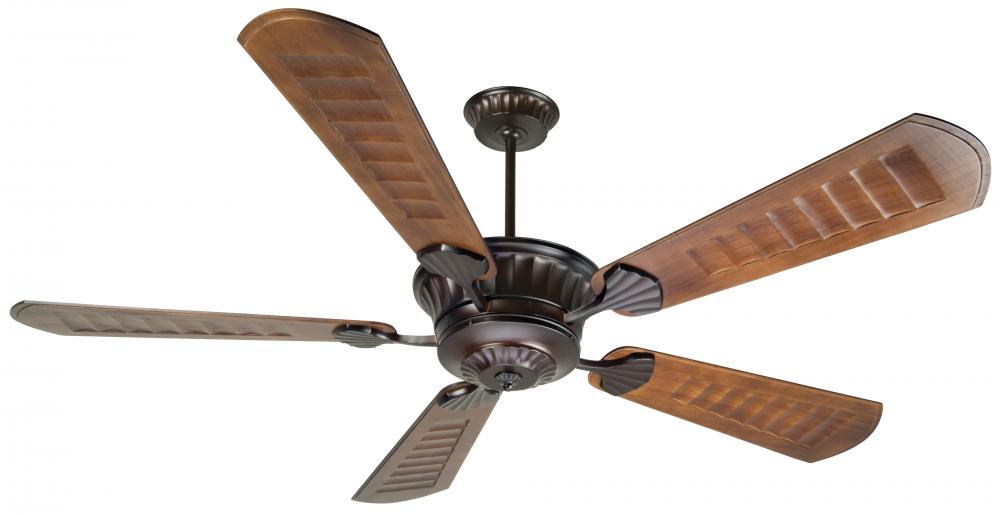 70" Ceiling Fan w/DC Motor, Blades, Damp Rated