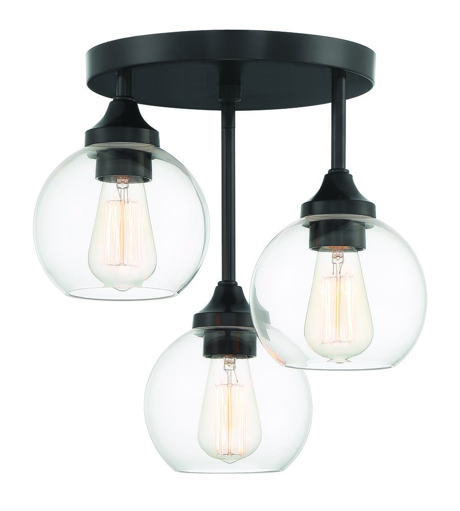 3 Light Semiflush