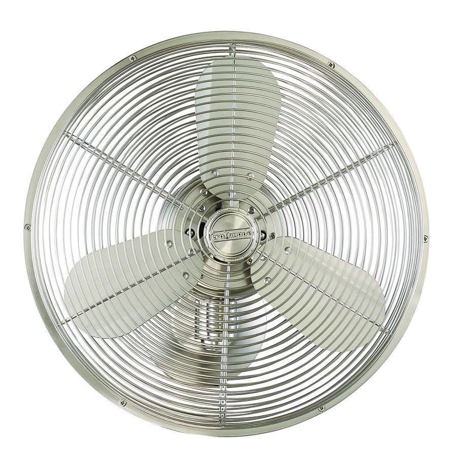 14" Bellows IV in Brushed Polished Nickel w/ Brushed Polished Nickel Blades