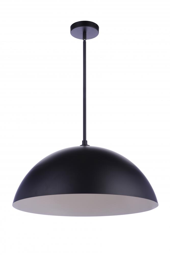 LED 1 Light 23.25" Pendant w/Metal Shade
