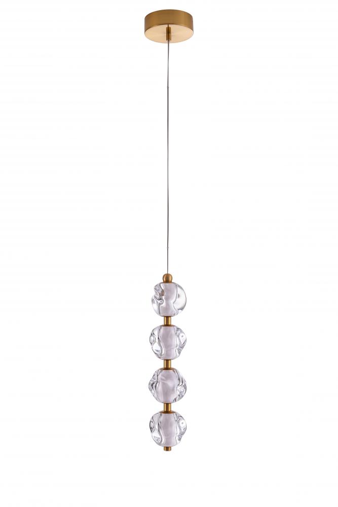 4 Light LED Adjustable Height Pendant