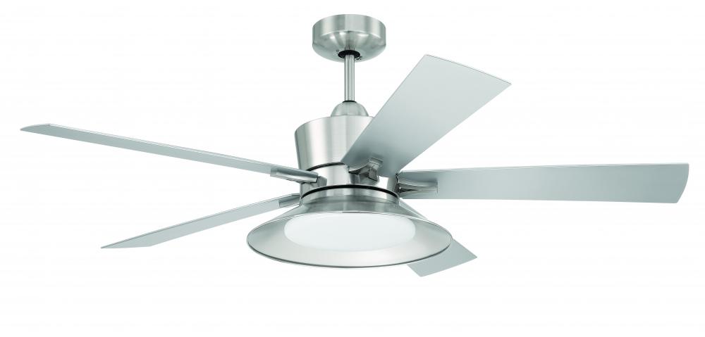 52" Ceiling Fan w/5 Blades, Wi-Fi & LED Light Kit