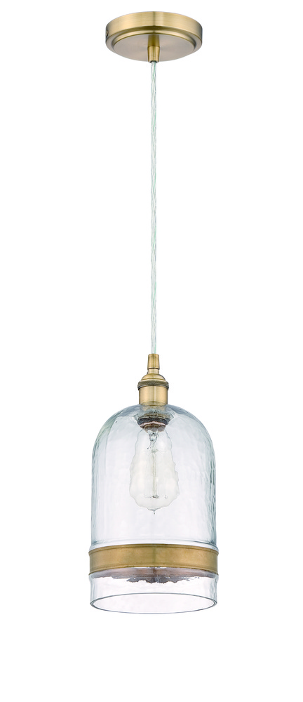 1 Light Pendant w/Clear Glass