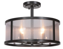 Craftmade 36754-MBK - 4 Light Semiflush