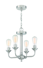 Craftmade 53054-BNK - 4 Light Convertible Semi Flush