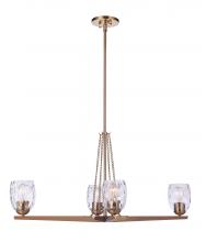 Craftmade 57374-SB - 4 Light Linear Chandelier