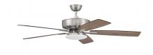 Craftmade P112BNK5-52DWGWN - 52" Ceiling Fan w/Blades, White Low Profile LED Light Kit