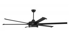 Craftmade PRT78FB6 - 78" Ceiling Fan w/Blades & LED Light Kit, Damp Rated