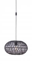 Craftmade SW2003-FB - Portable Swag Pendant w/Rattan Shade, Damp Rated