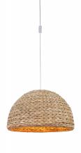 Craftmade SW2005-NT - Portable Swag Pendant w/Natural Sea Grass Shade, Damp Rated